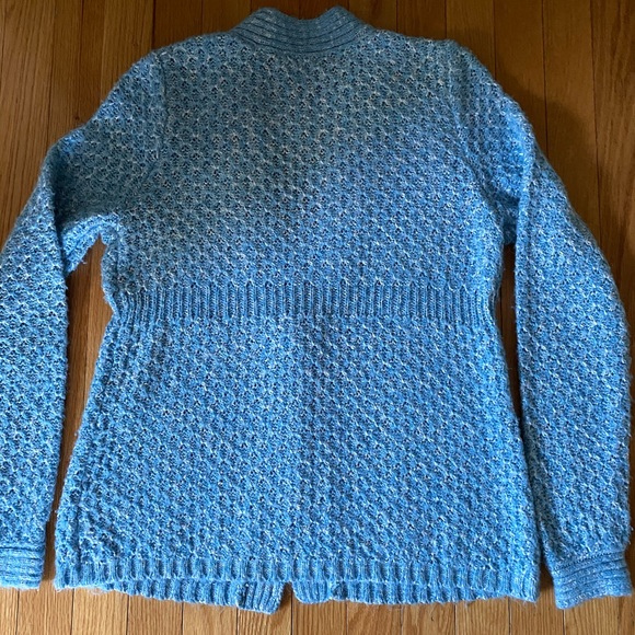 🌷3/$25 Blue and white marled cardigan sweater - Picture 3 of 4